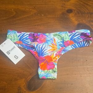 Fused Women's Tropical Print Bikini Bottom - Multicolor
